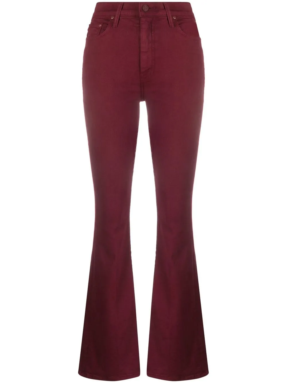 

MOTHER Weekender Skimp high-waist trousers - Red