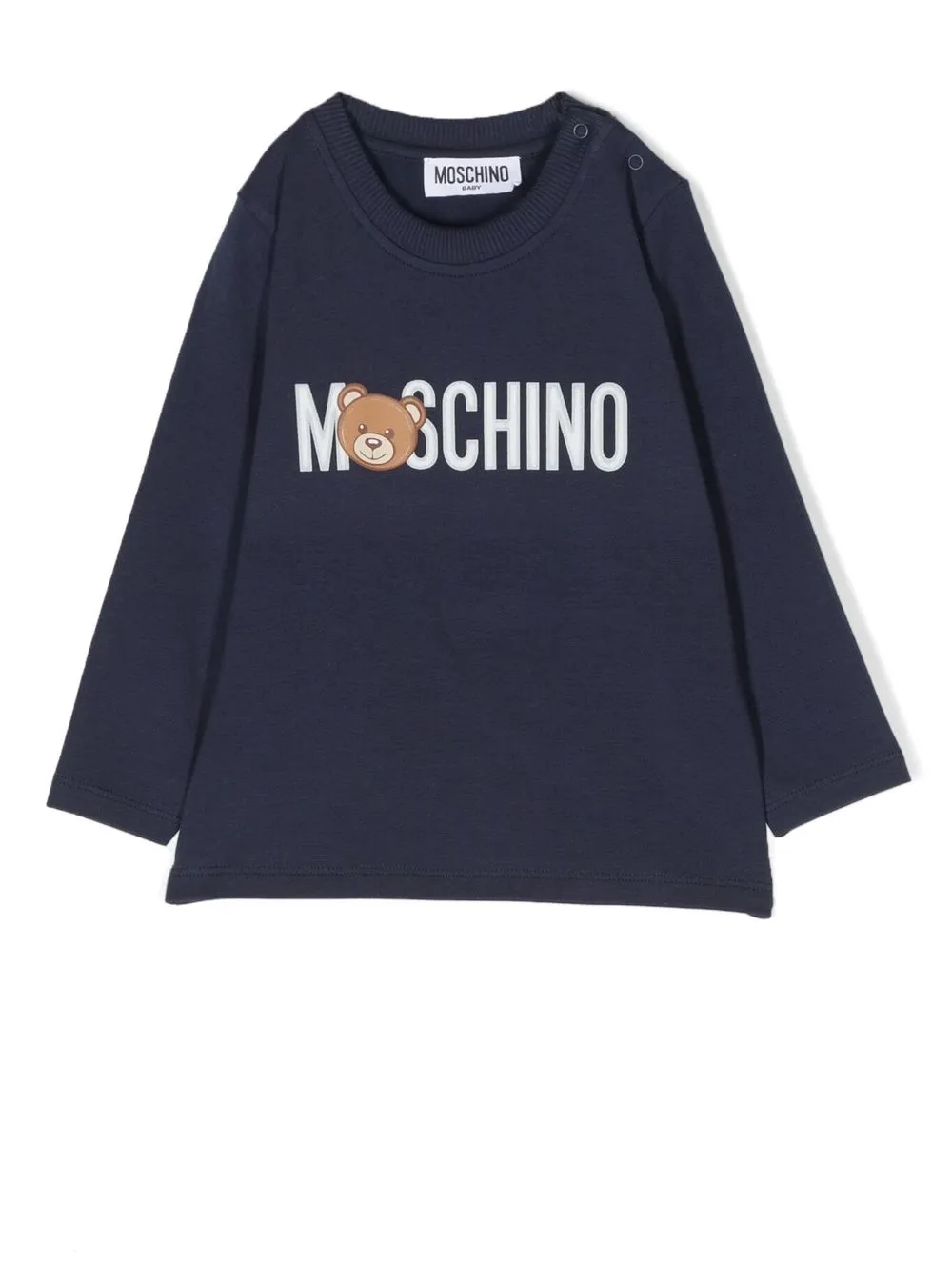

Moschino Kids logo-print T-shirt - Blue