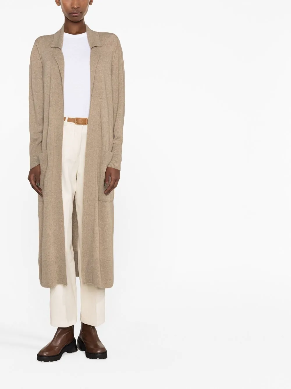 Draped Cashmere Cardigan
