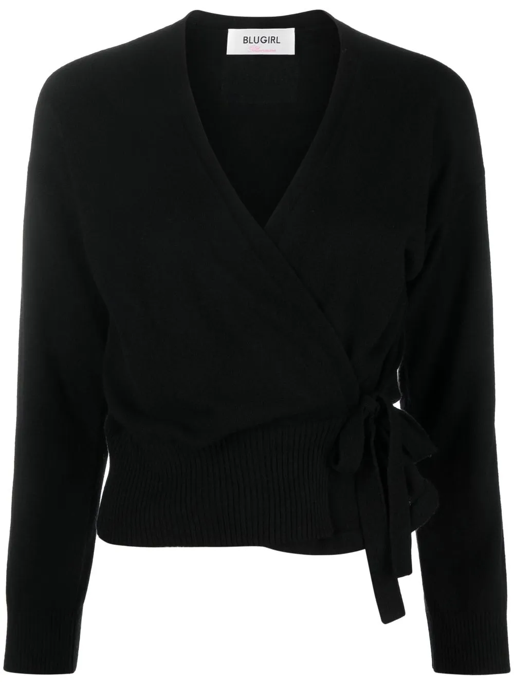 

Blugirl V-neck tie-fastening cardigan - Black