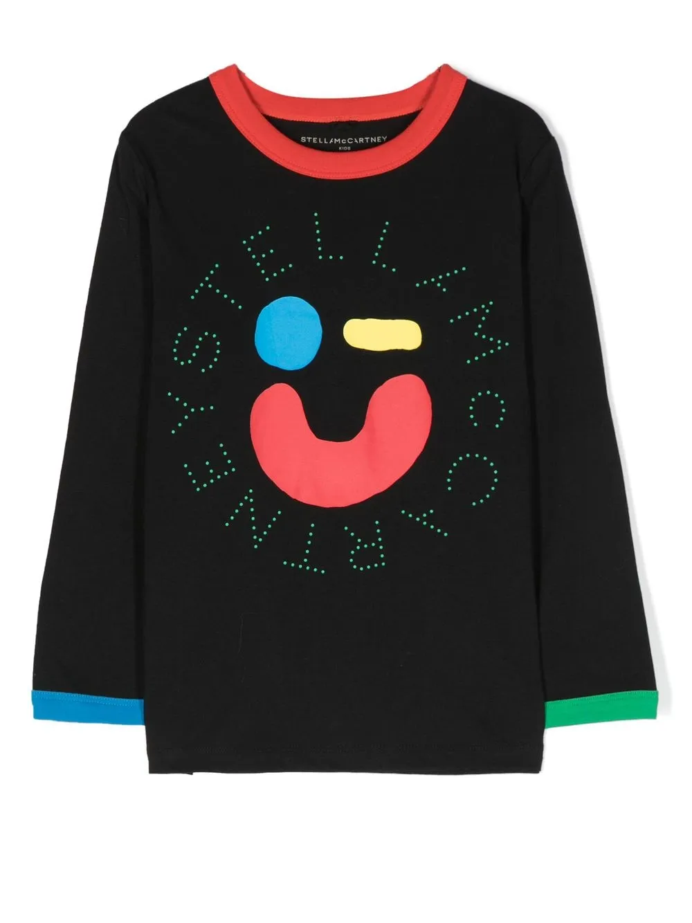

Stella McCartney Kids logo-print detail T-shirt - Black
