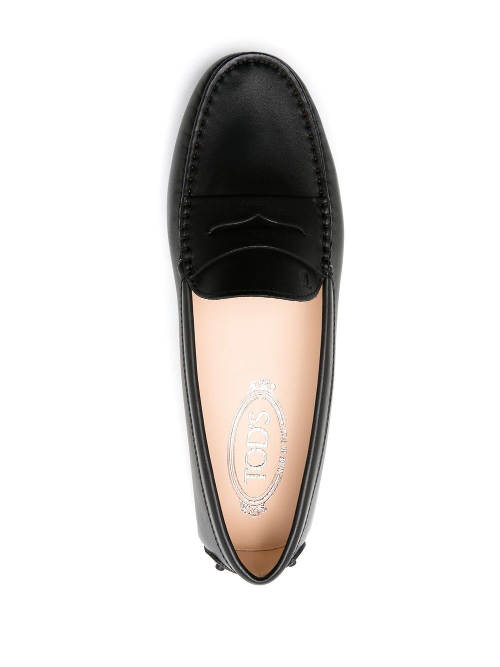 Shop Tod's Leather Gommino Driving Shoes In Black