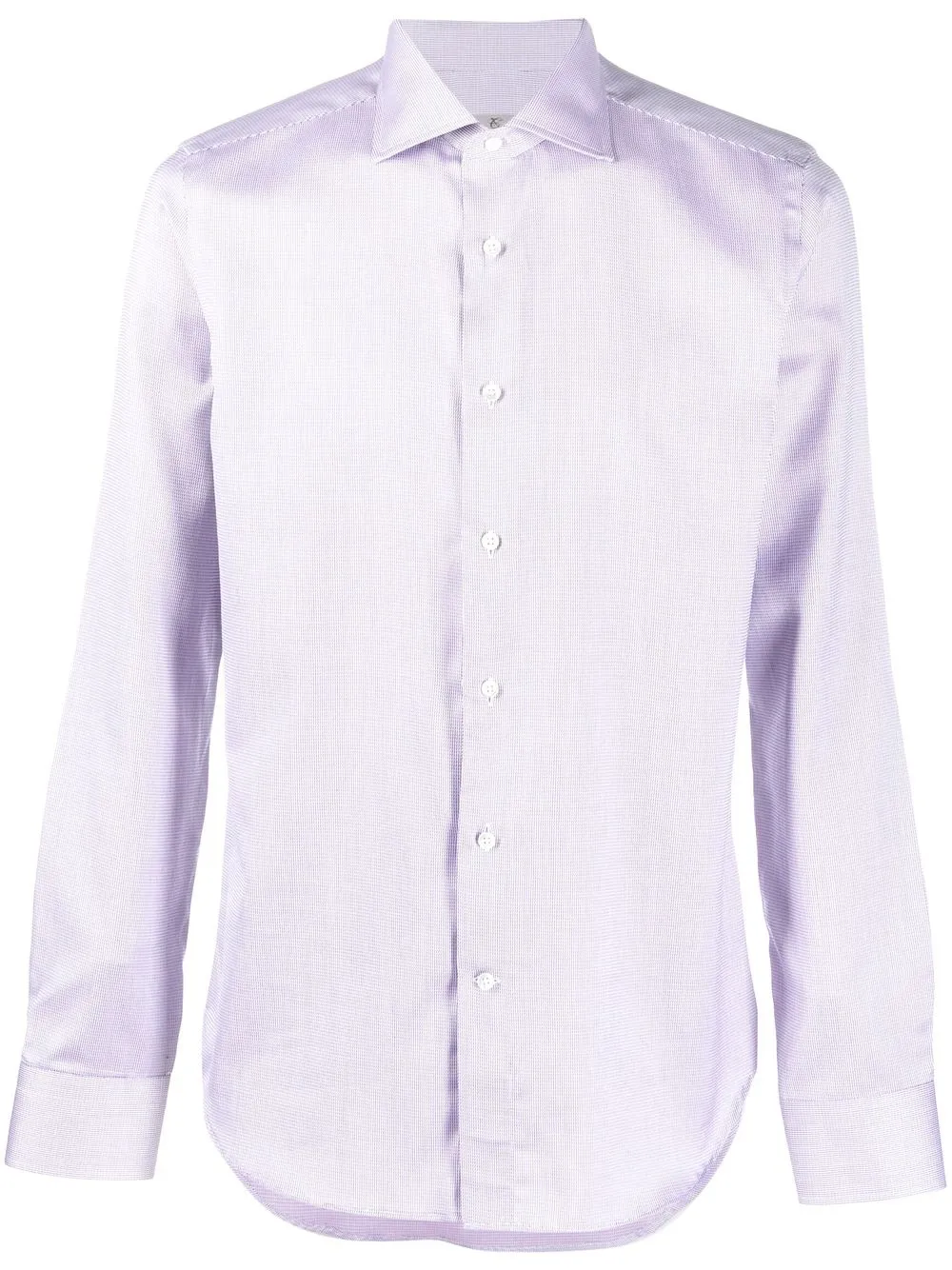 

Canali camisa manga larga con rayas estampadas - Morado