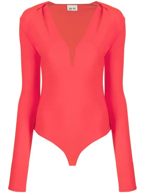 ALIX NYC V-neck long-sleeved midi dress