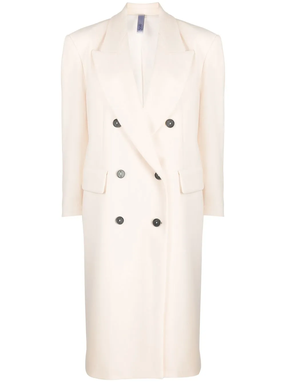 

Hevo oversized double-breasted virgin-wool coat - Neutrals