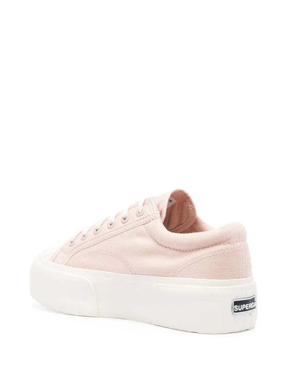 Shop Superga Flatform Low-top Sneakers In Pink