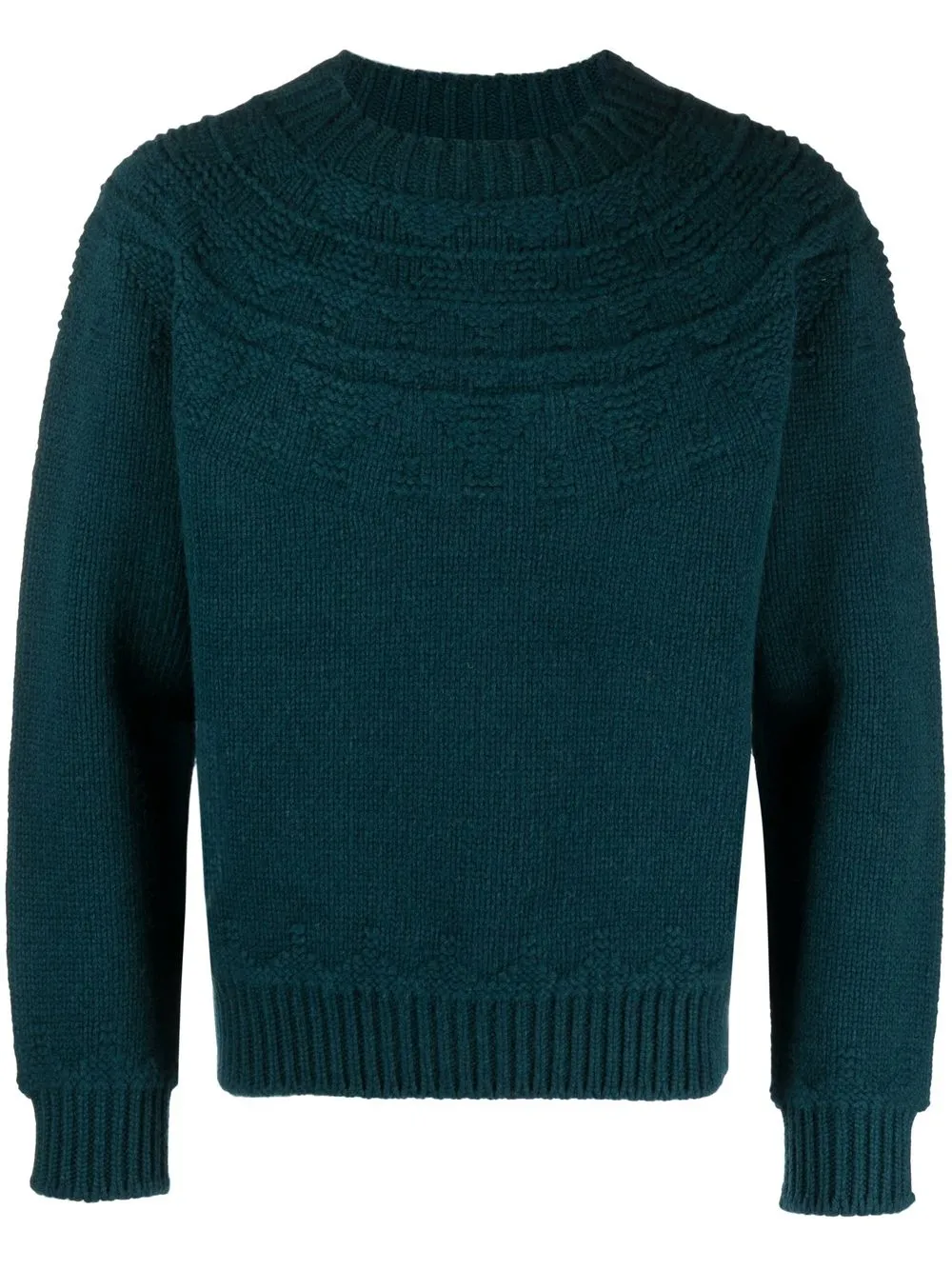 

Goldwin 0 fair isle intarsia knit jumper - Green