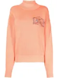 Aries logo-print roll-neck jumper - Orange
