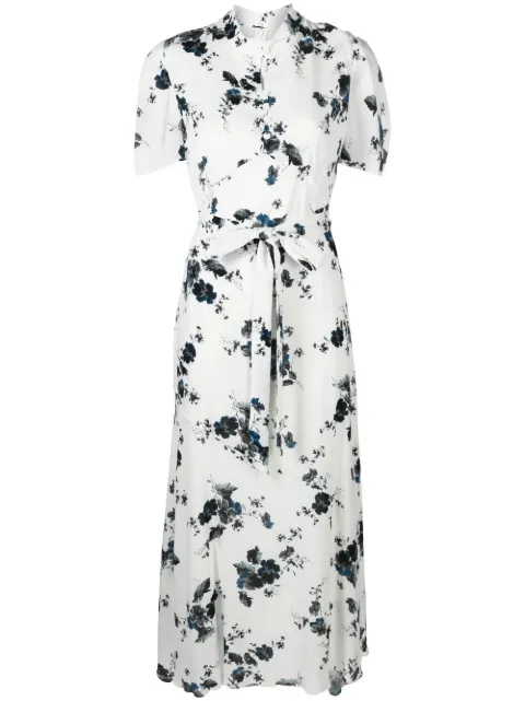Erdem belted floral-print shirtdress