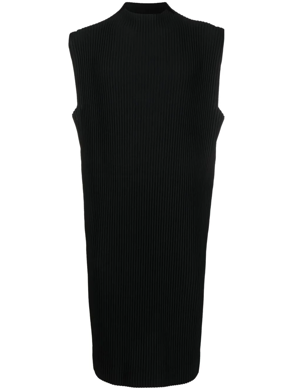 

Homme Plissé Issey Miyake plissé effect long-length top - Black