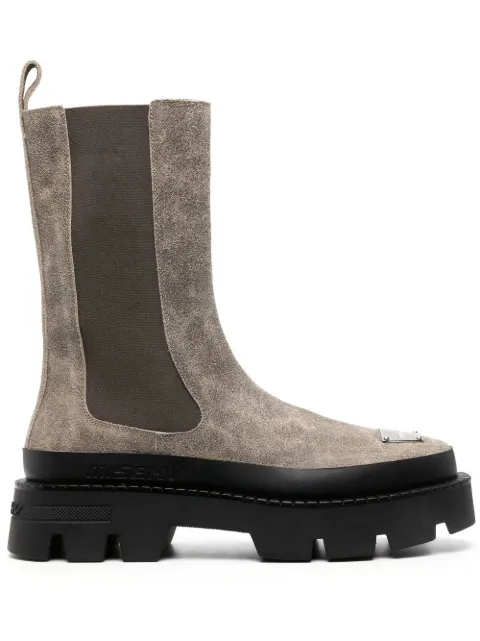 MISBHV botas Chelsea con diseño de dos tonos