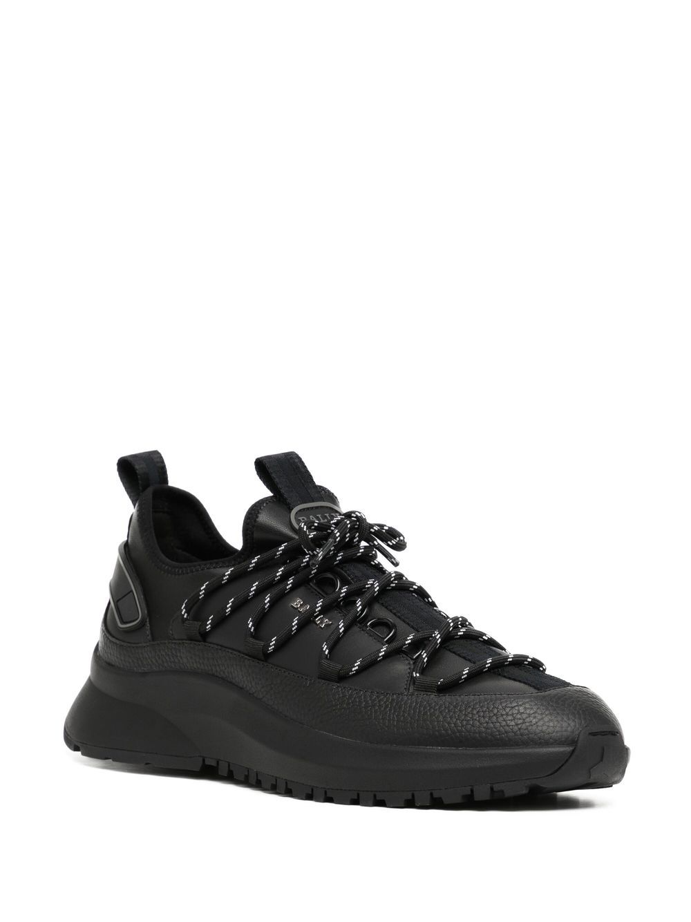 Bally Leren sneakers - Zwart