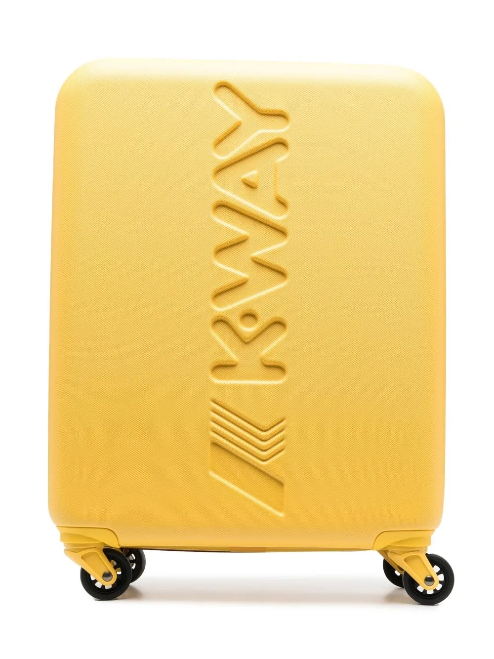 

K Way Kids logo-debossed luggage bag - Yellow
