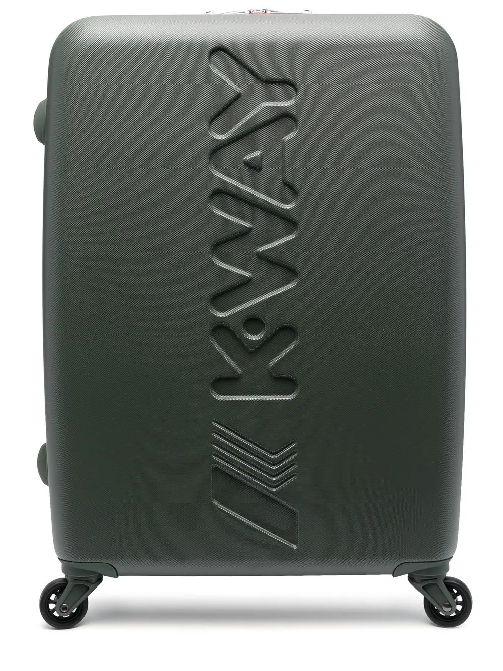 

K Way Kids debossed-logo carry-on luggage - Green