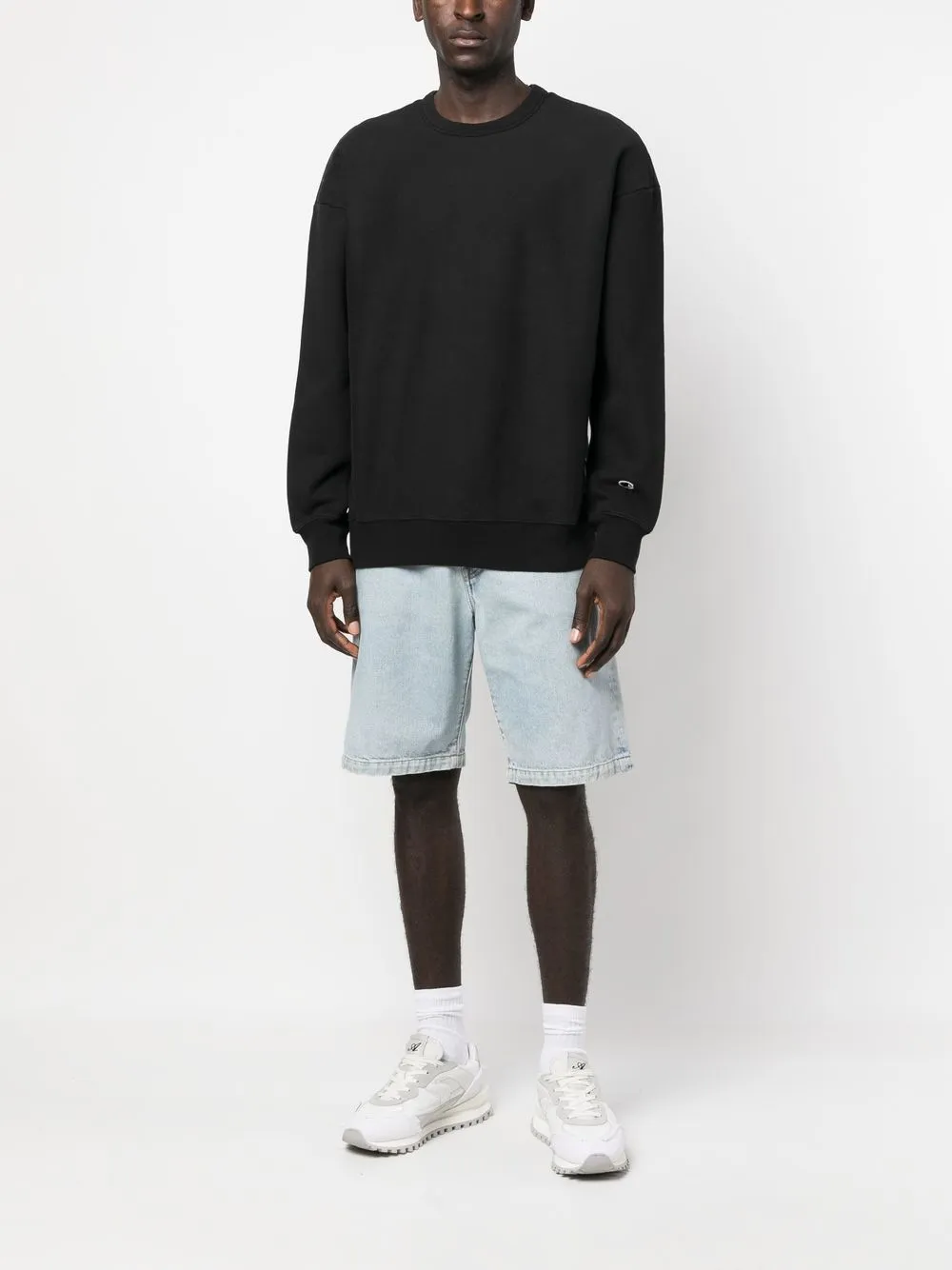 Champion Sweater met logopatch - Zwart