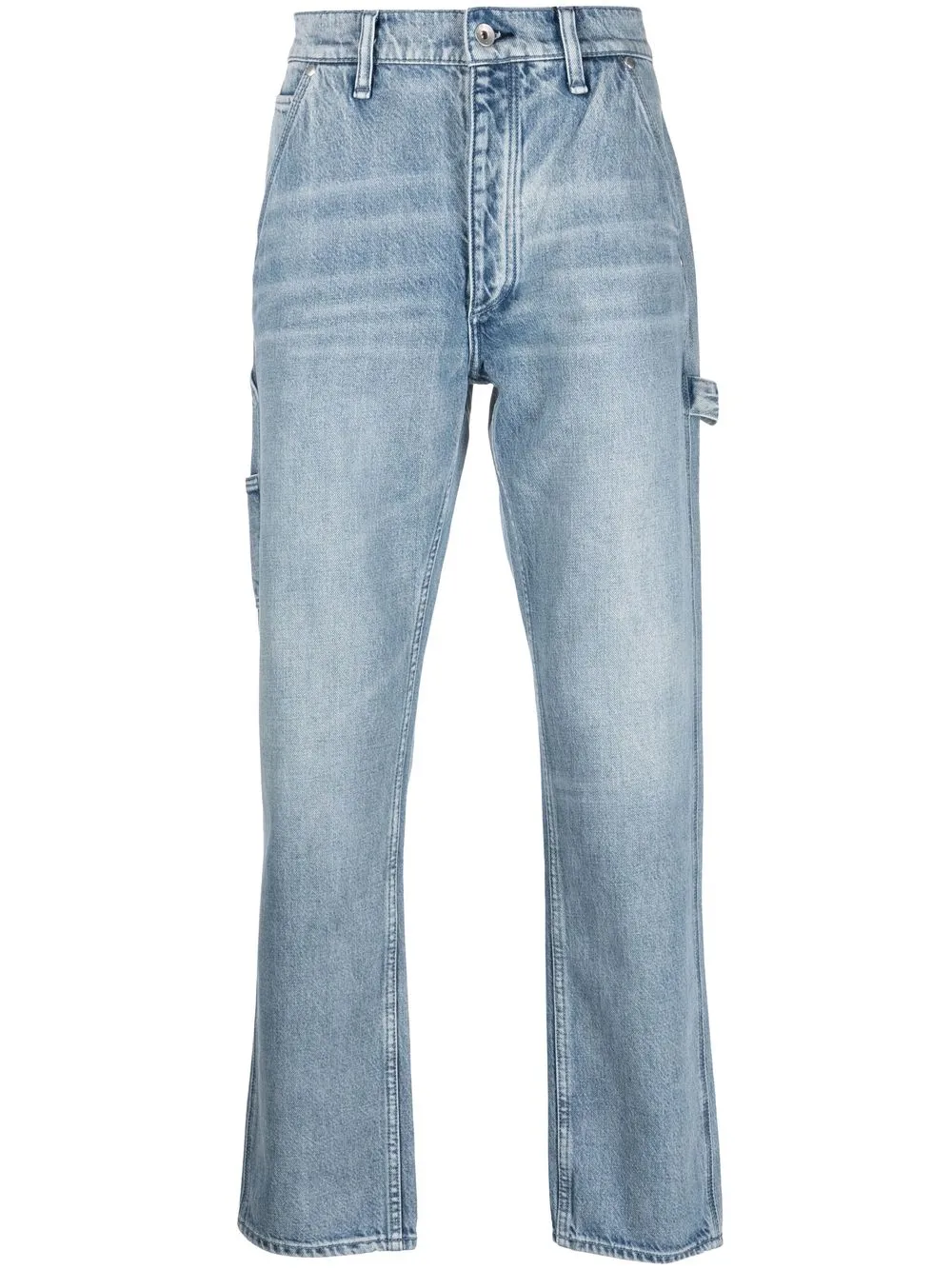 

rag & bone jeans tapered con tiro medio - Azul