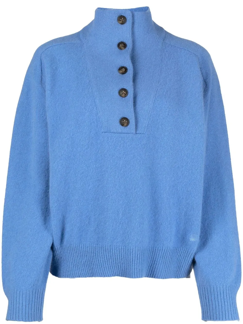 

Loulou Studio Klova button-front jumper - Blue