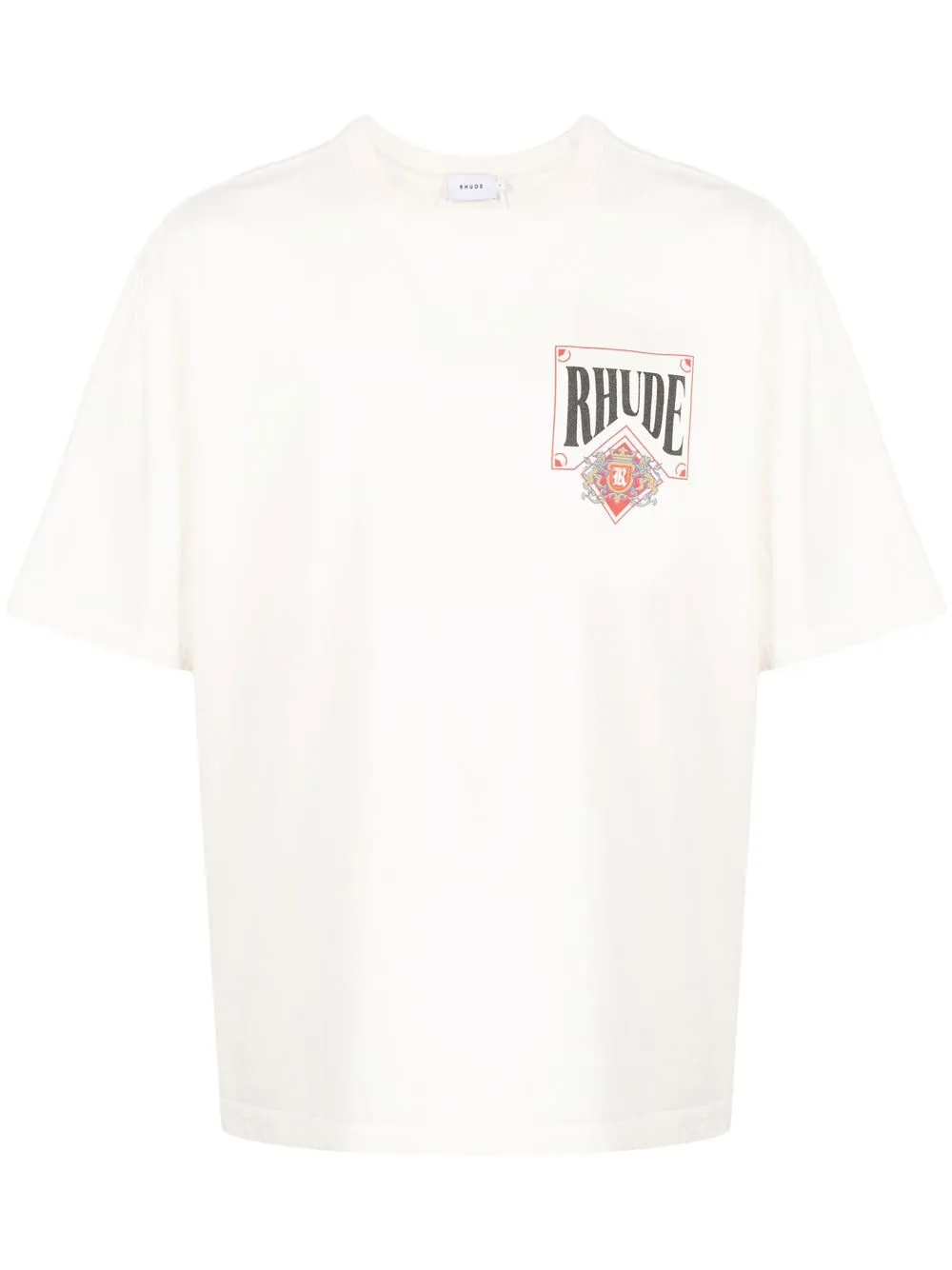 

Rhude logo-print short-sleeved T-shirt - White