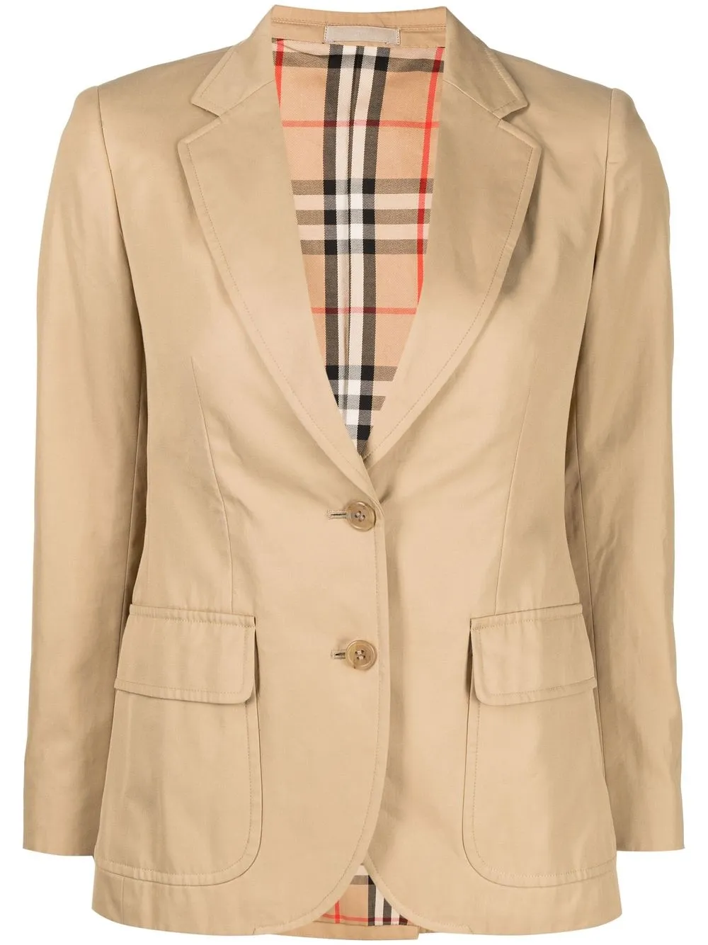 

Burberry Pre-Owned 1990-2000s notched lapels blazer - Brown