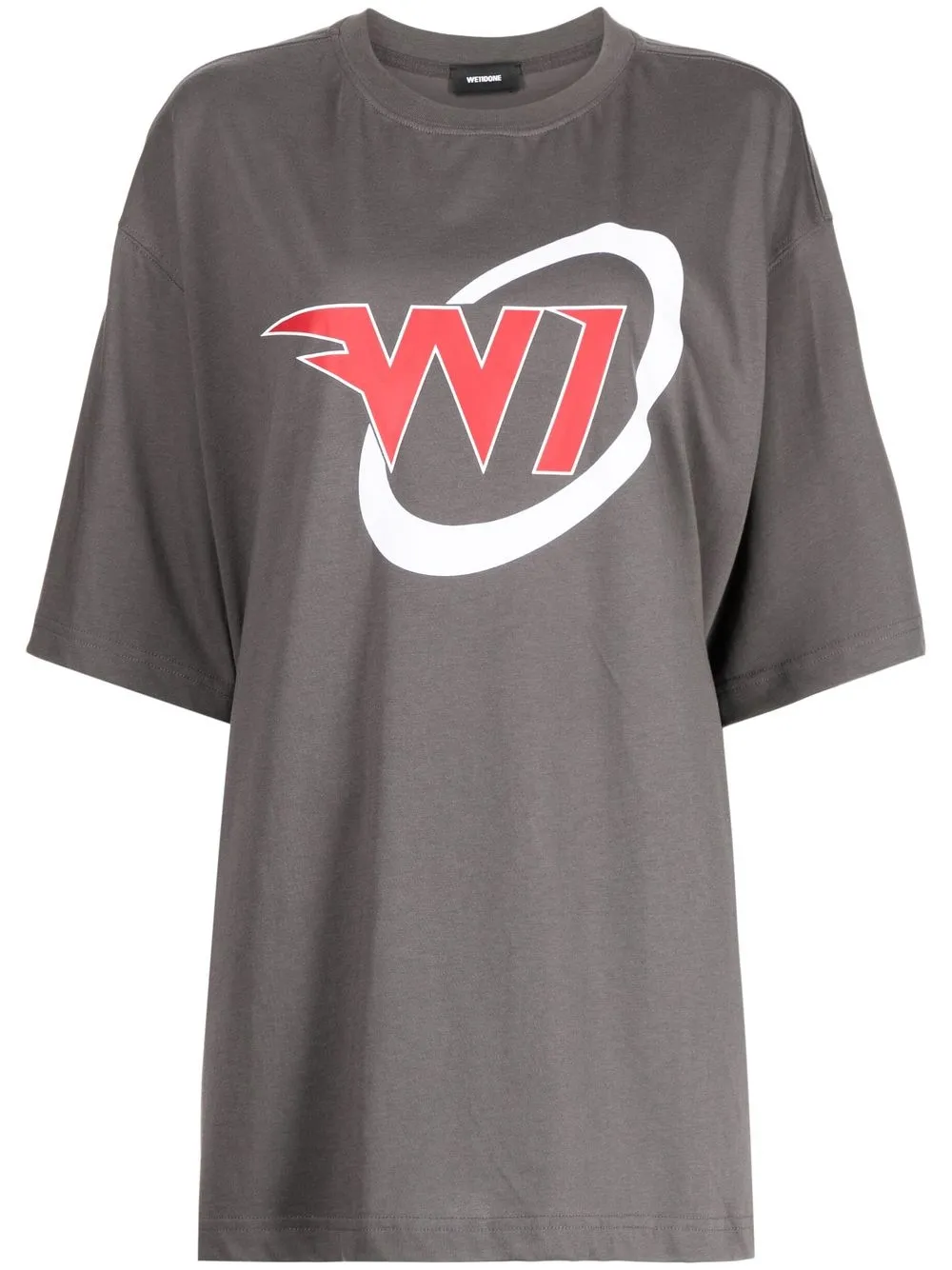 

We11done graphic-print cotton T-shirt - Grey
