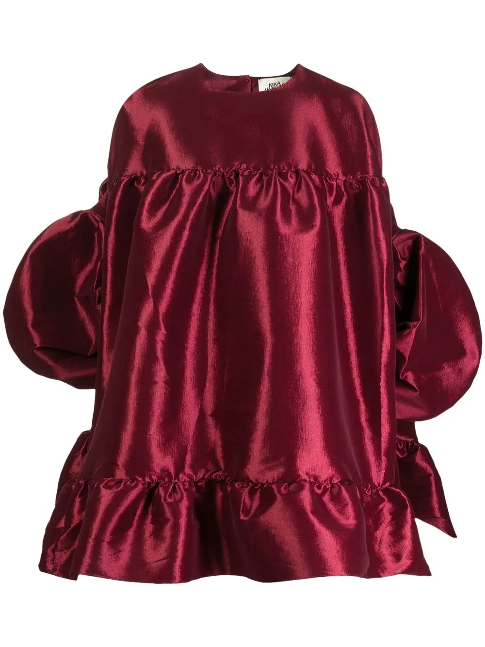 

Kika Vargas puff-sleeve smock dress - Red