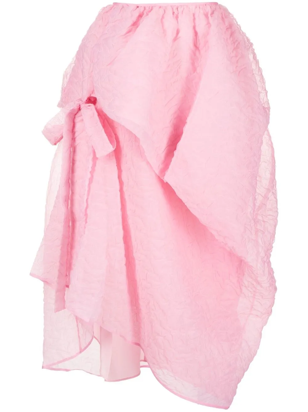 

Cecilie Bahnsen bow-detail skirt - Pink