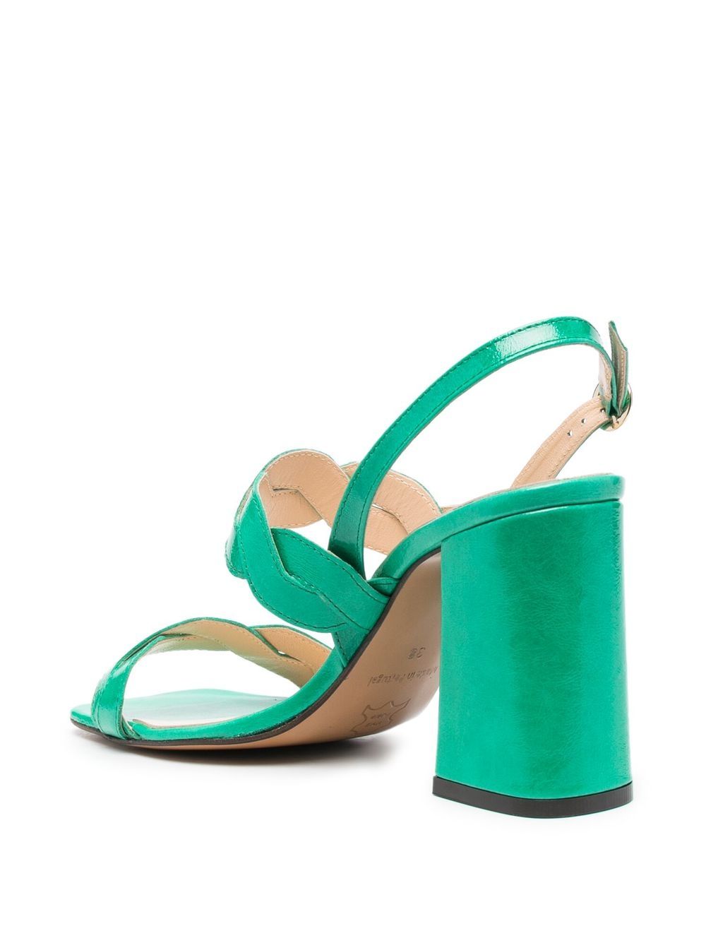 Shop Tila March Rhea 95mm Block Heel Sandals In Green