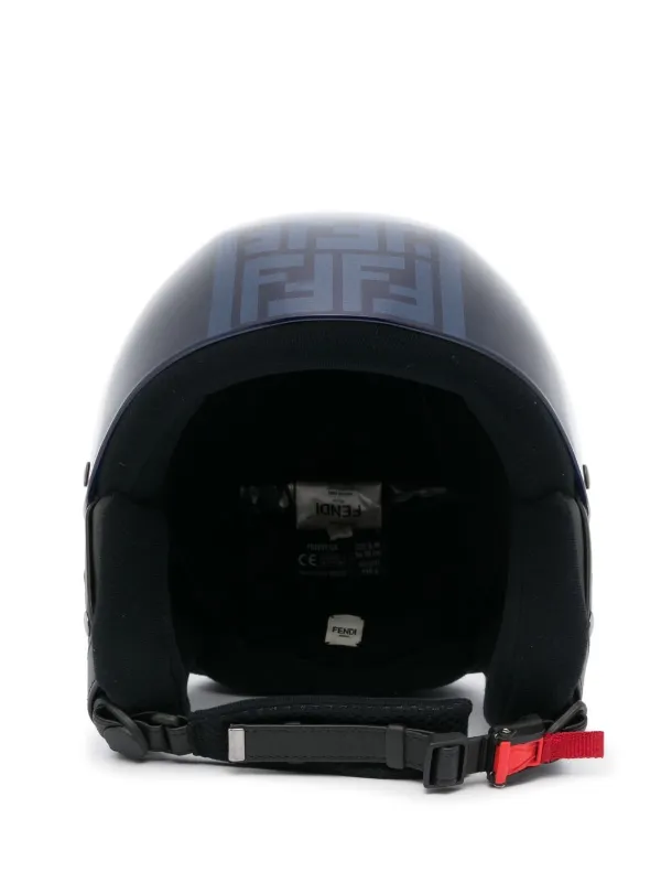 FENDI FF logo Print Helmet Blue FARFETCH IE