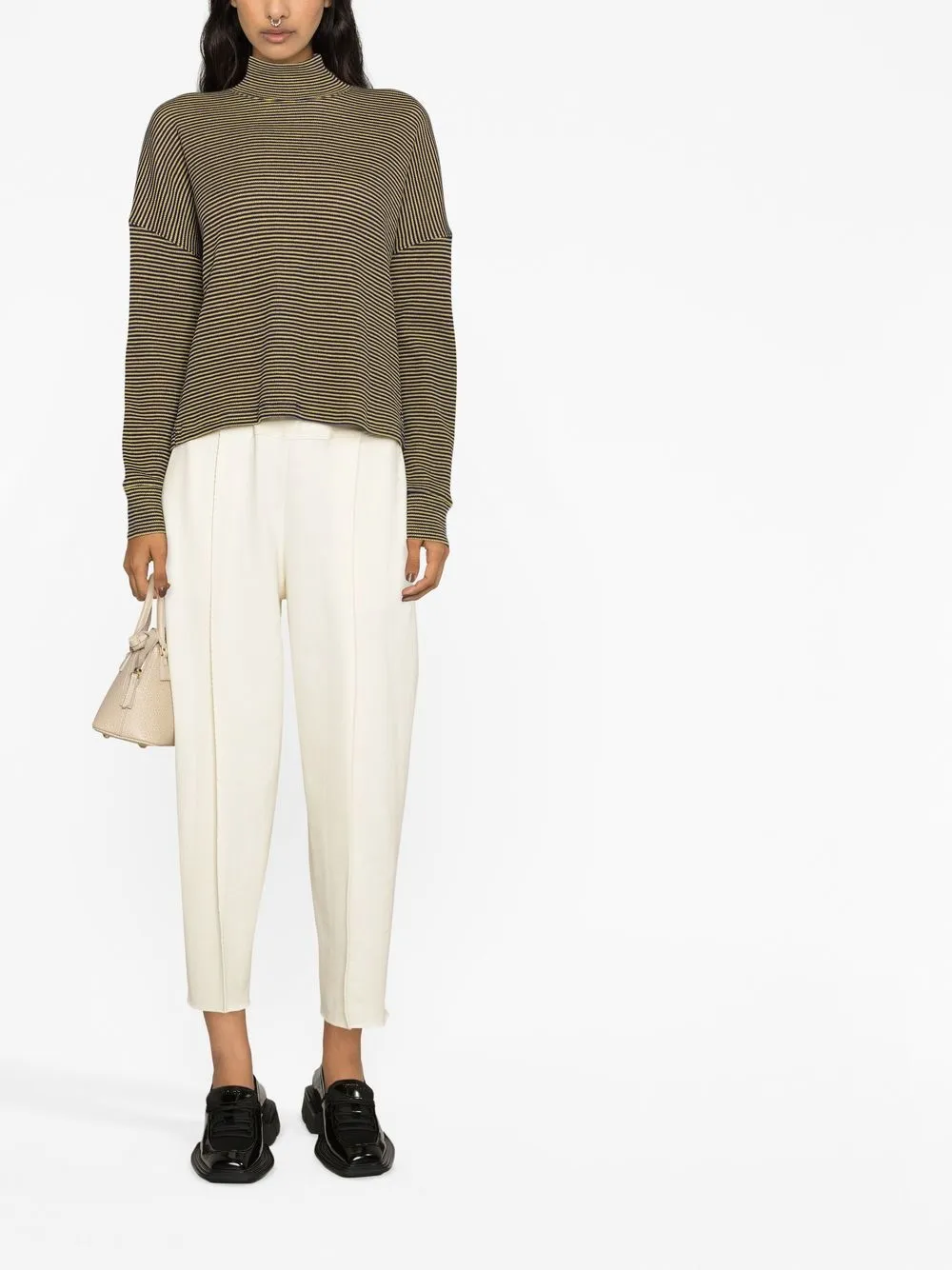 Issey Miyake Cropped plooibroek - Beige