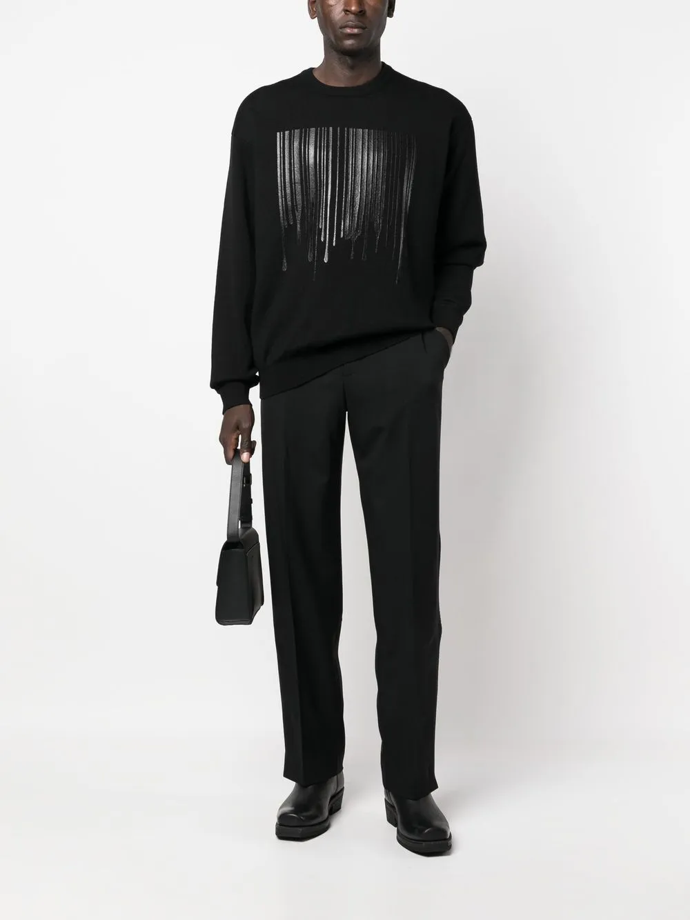 VTMNTS stripe-detail tailored trousers | Regular & Straight-Leg Trousers | Image 2