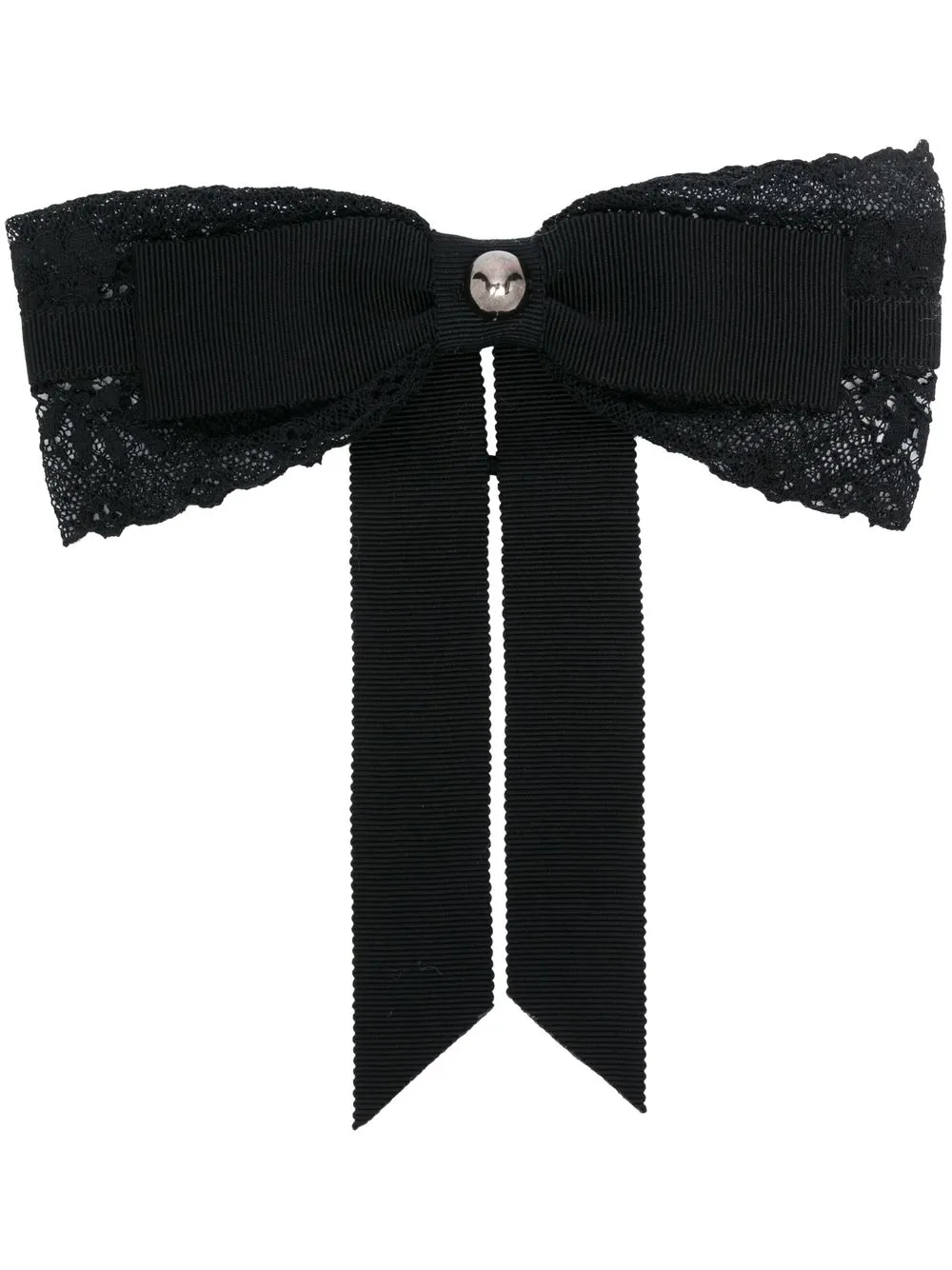 

Erdem lace bow-detail hair band - Black