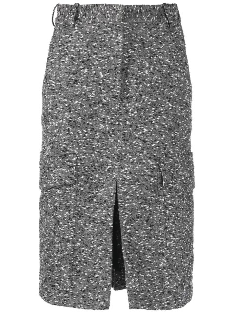 Victoria Beckham tailored cargo midi skirt