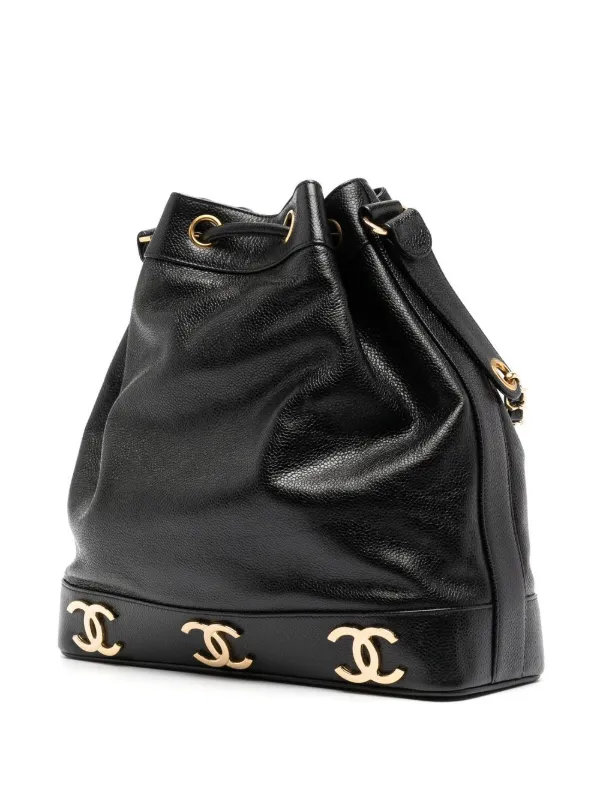 Chanel cc bucket discount bag