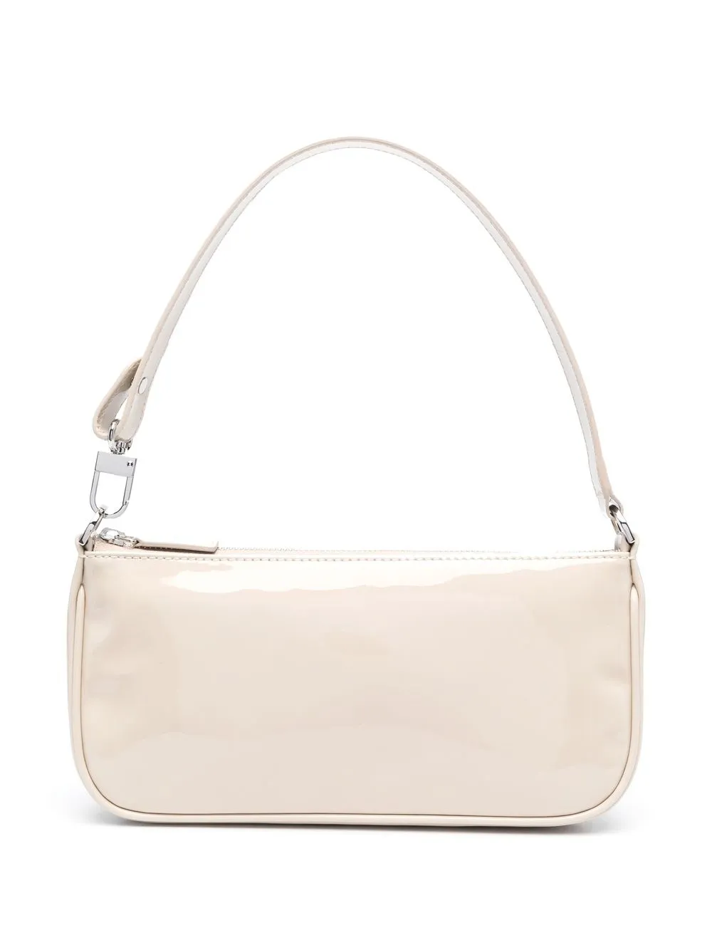 

BY FAR Rachael high-shine shoulder bag - Neutrals