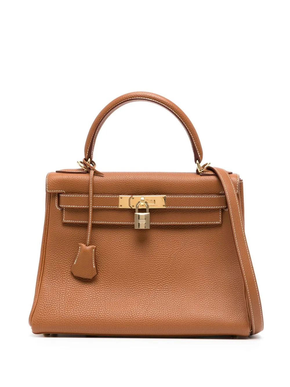 

Hermès 2002 pre-owned Kelly 28 Retourne 2way bag - Brown