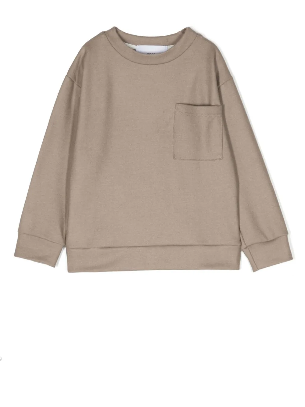 Costumein Patch-pocket Wool-blend Sweatshirt In Nude