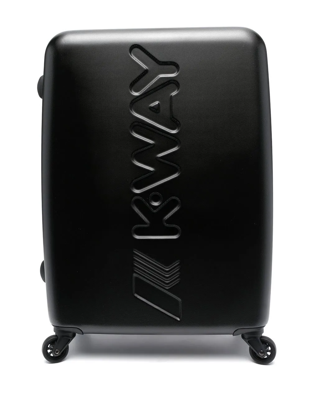 

K Way Kids debossed-logo carry-on luggage - Black