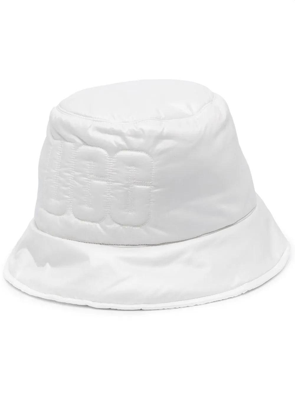 

UGG embossed-logo bucket hat - White