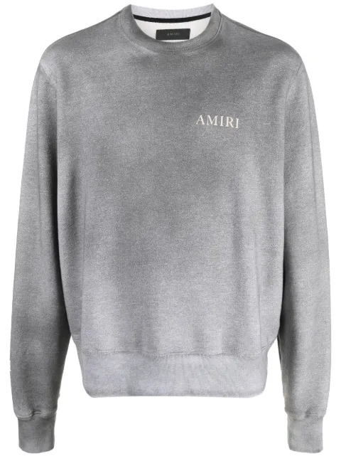 AMIRI faded-effect logo-print sweatshirt