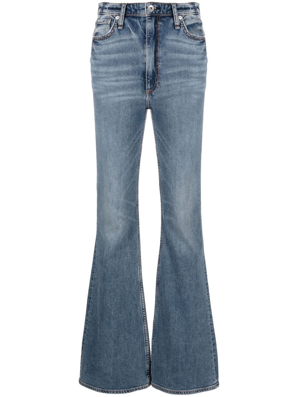 rag & bone high-waist flared jeans - Blue