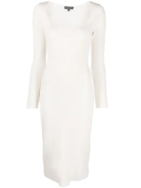 rag & bone ribbed-knit bodycon-dress