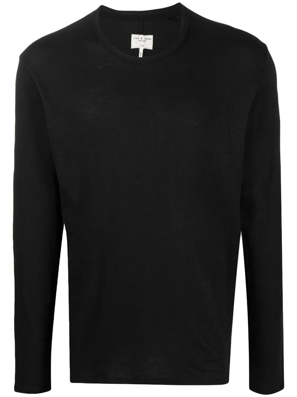 rag & bone long-sleeve cotton T-shirt - Black