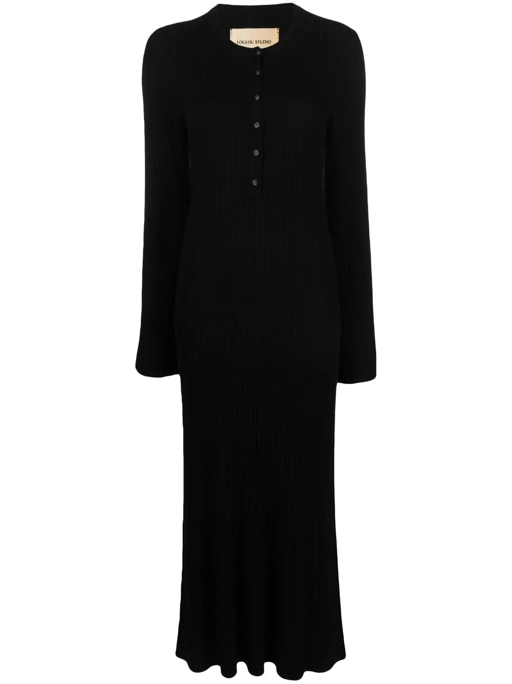 

Loulou Studio ribbed-knit maxi dress - Black