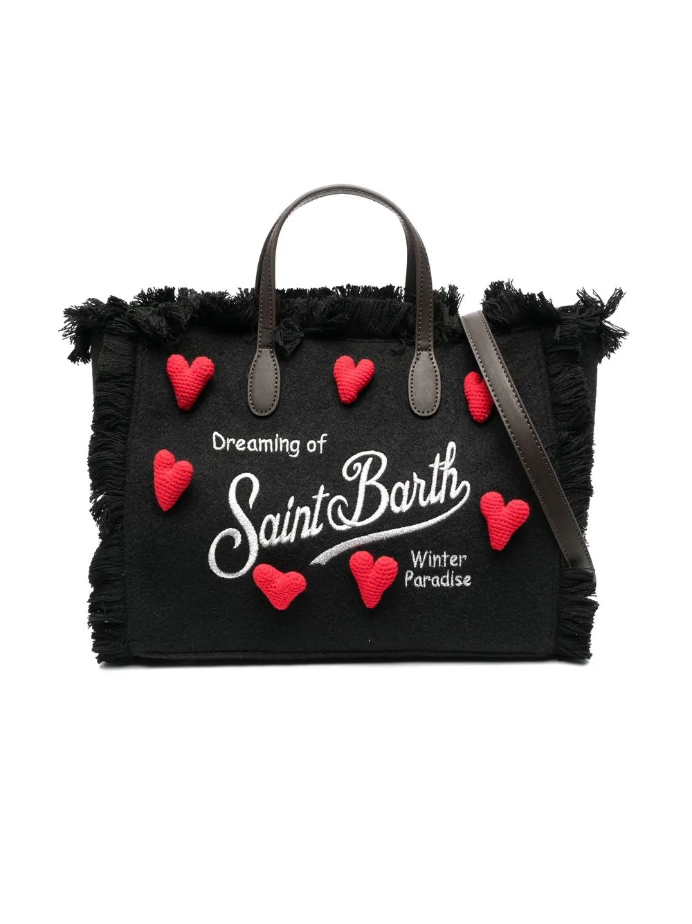

MC2 Saint Barth Kids embroidered-logo tote bag - Black
