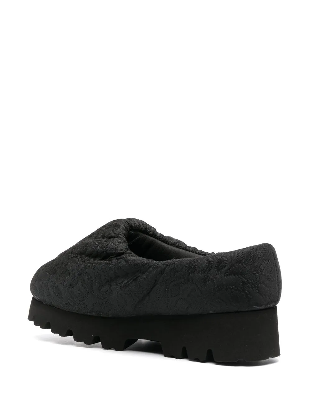 Yume Yume Jacquard Chunky Loafers In Black
