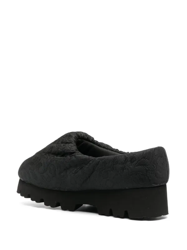 YUME YUME ローファー ブラック YUME YUME Jacquard Chunky Loafers | Black | FARFETCH