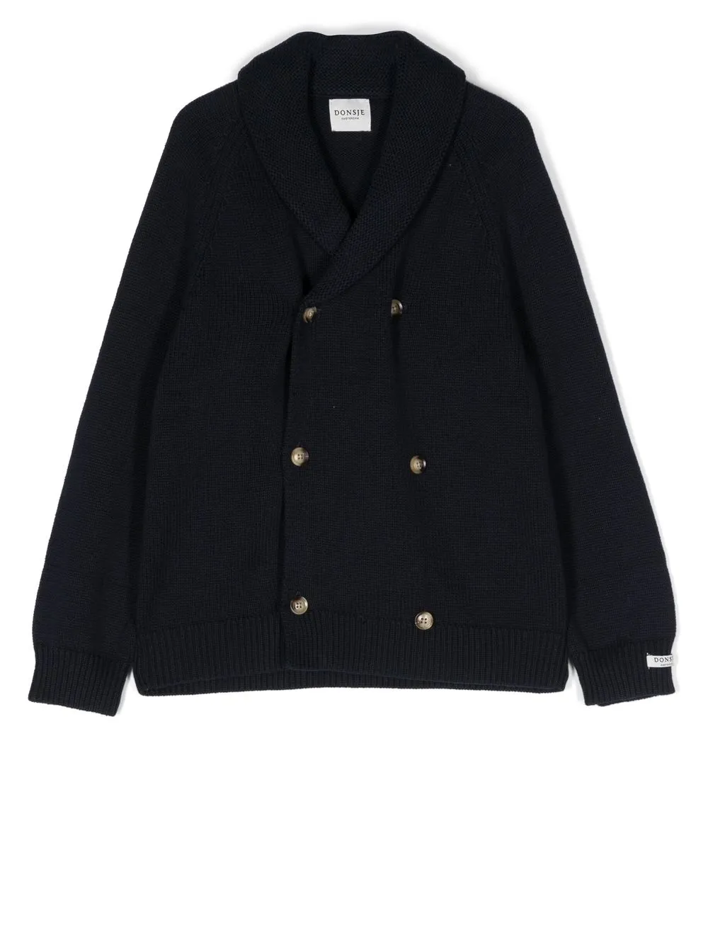 

Donsje shawl-collar double-breasted cardigan - Blue