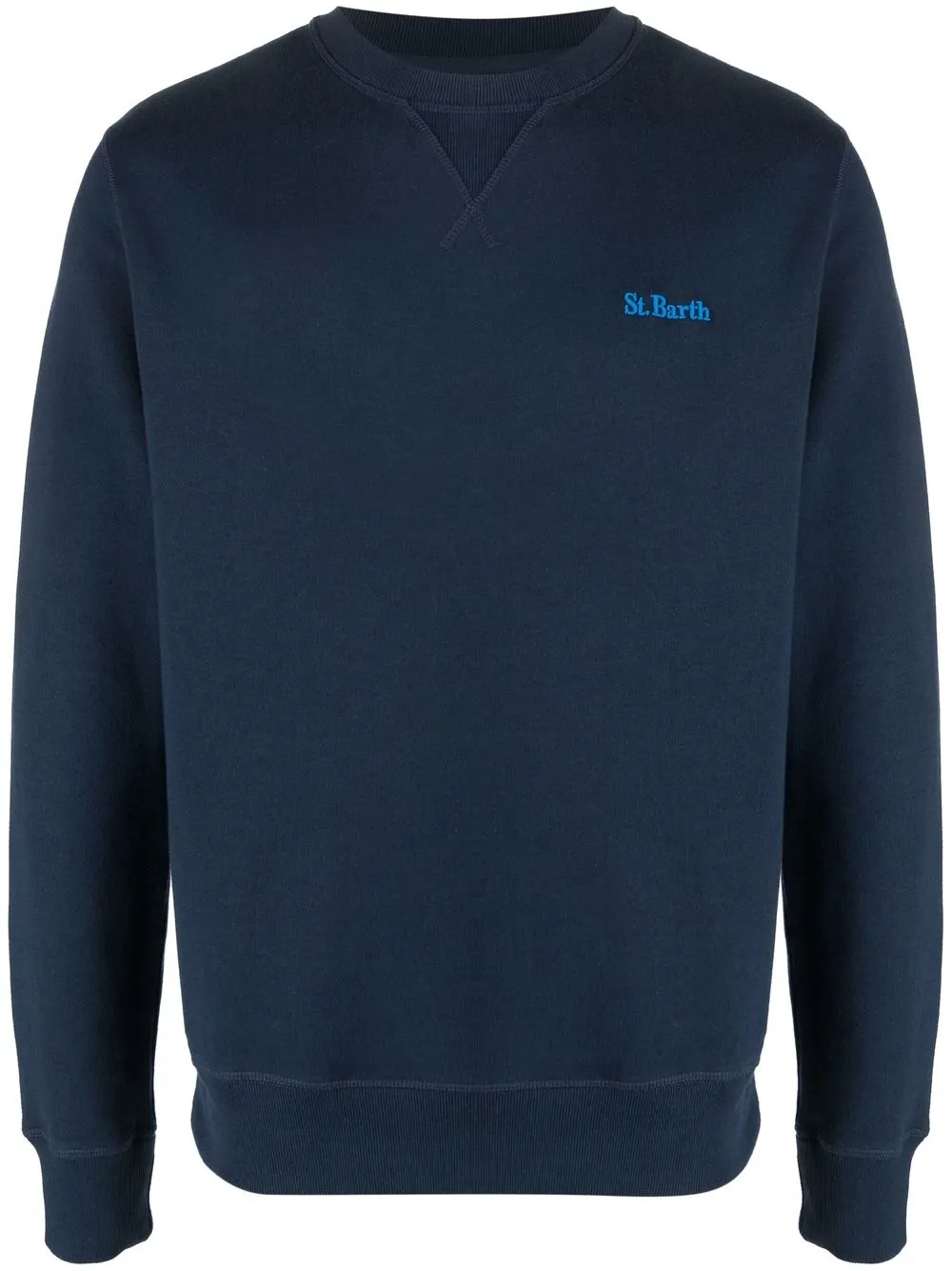 

MC2 Saint Barth Soho logo-embroidered sweatshirt - Blue