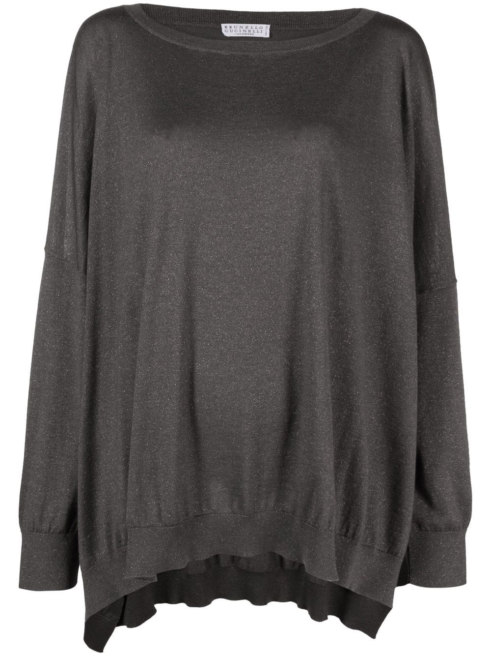 Brunello Cucinelli High-low Jumper In Grey