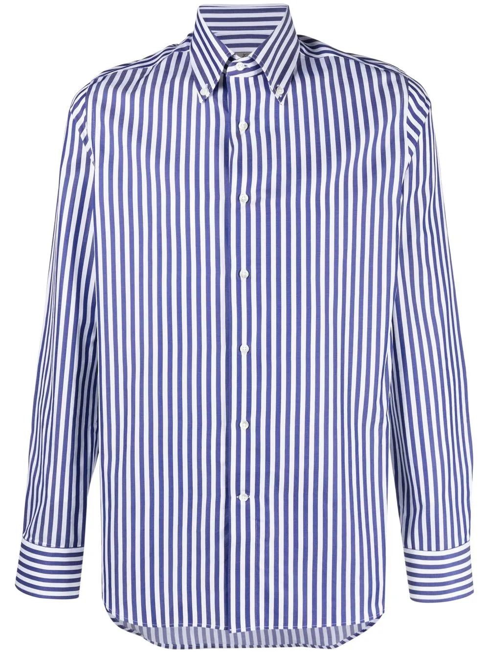 

Canali striped button-down shirt - Blue